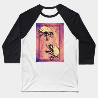 Acid Snake Skulls Baseball T-Shirt